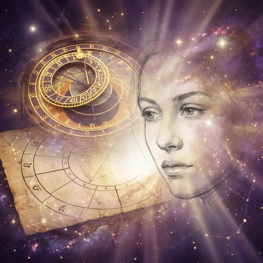 Comparison between astrological zodiac charts and psychic soulmate drawings