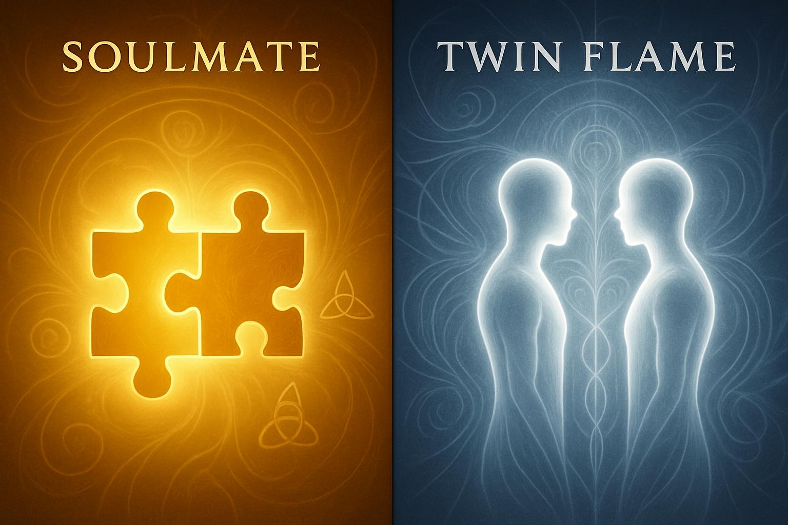Soulmate vs twin flame sketch